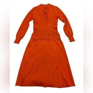 VINTAGE 60s/70s Ciao for Ports International 100% Wool Knit Dress size 6